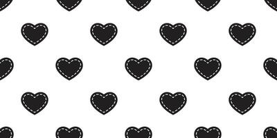 hjärta sömlös mönster valentine vektor tecknad serie scarf isolerat upprepa tapet bricka bakgrund klotter illustration design