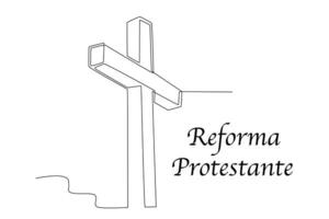 en symbol av de protestant religion vektor