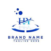 Brief hy Blau Fachmann Logo zum alle Arten von Geschäft vektor
