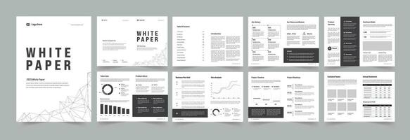 vit papper eller vit papper layout design vektor