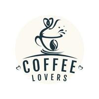 Kaffee Liebhaber Design Element Vektor Symbol mit kreativ einzigartig Konzept Idee