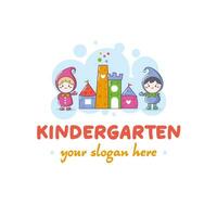 Logo Vorlage zum Kinder- Geschäft, Kindergarten, Schule, Ausbildung vektor