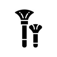 kosmetisch Bürste Symbol. Vektor Glyphe Symbol zum Ihre Webseite, Handy, Mobiltelefon, Präsentation, und Logo Design.