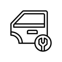 Auto Tür Symbol. Vektor Linie Symbol zum Ihre Webseite, Handy, Mobiltelefon, Präsentation, und Logo Design.