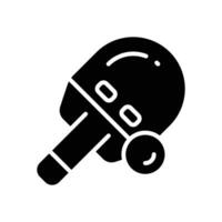 Tabelle Tennis Symbol. Vektor Glyphe Symbol zum Ihre Webseite, Handy, Mobiltelefon, Präsentation, und Logo Design.
