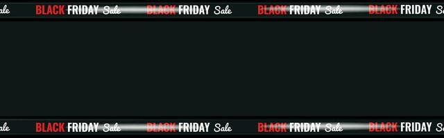 svart band för svart fredag stor försäljning sömlös baner. realistisk korsade svart band vektor mall. stor försäljning. flygblad för befordran, handla.