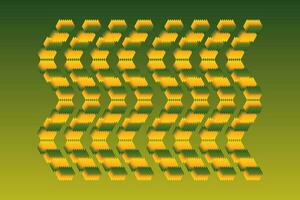 Vektor modern abstrakt Grün und Gelb Farbe Kurven Linie Hintergrund