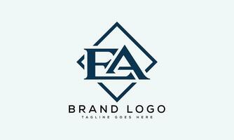 brev ea logotyp design vektor mall design för varumärke.