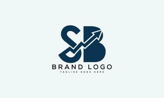 brev sb logotyp design vektor mall design för varumärke.