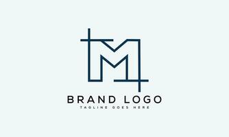 brev m logotyp design vektor mall design för varumärke.