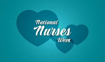 National Krankenschwestern Woche Hintergrund Vektor Illustration