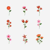 süß Blumen- Symbol Vektor Illustration