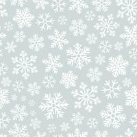 sömlös jul mönster med snöflingor. vinter- bakgrund. Lycklig ny år vektor illustration.