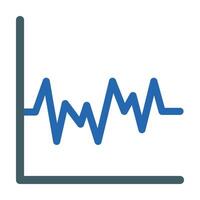 Welle Diagramm Vektor eben Symbol zum persönlich und kommerziell verwenden.