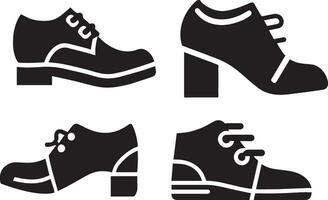 Schuhe Symbol Vektor Pack 6