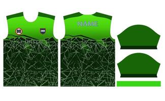 Fußball Jersey Design zum Sublimation oder Fußball Kricket Jersey Design vektor