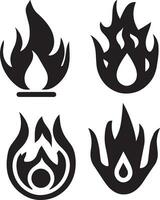 Feuer Symbol Vektor Illustration 2