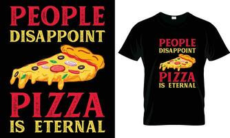 pizza t-shirt design vektor grafisk.