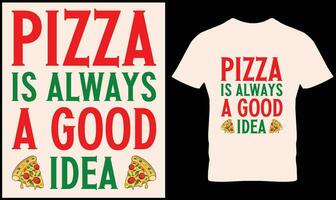 pizza t-shirt design vektor grafisk.