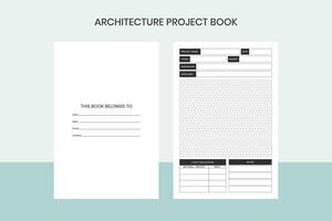 die Architektur Projekt Buch kostenlos Vorlage vektor