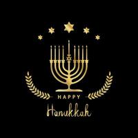 Lycklig hanukkah kort. vektor