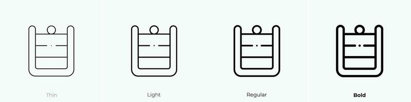 Pudding Symbol. dünn, Licht, regulär und Fett gedruckt Stil Design isoliert auf Weiß Hintergrund vektor