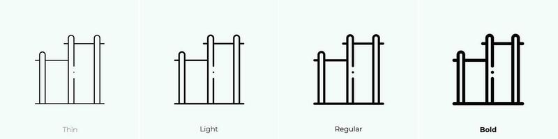 ziehen oben Symbol. dünn, Licht, regulär und Fett gedruckt Stil Design isoliert auf Weiß Hintergrund vektor