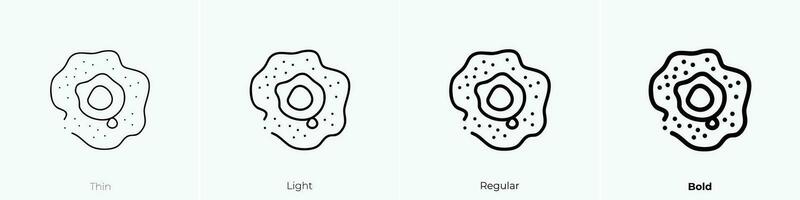 protoplanetarisch Platte Symbol. dünn, Licht, regulär und Fett gedruckt Stil Design isoliert auf Weiß Hintergrund vektor