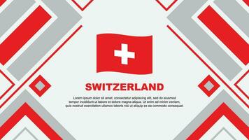 schweiz flagga abstrakt bakgrund design mall. schweiz oberoende dag baner tapet vektor illustration. schweiz flagga