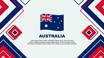 Australien flagga abstrakt bakgrund design mall. Australien oberoende dag baner tapet vektor illustration. Australien bakgrund