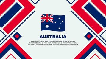 Australien flagga abstrakt bakgrund design mall. Australien oberoende dag baner tapet vektor illustration. Australien flagga