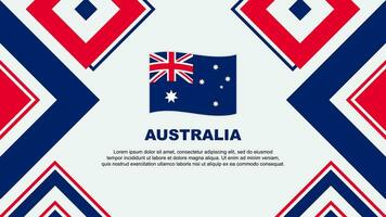 Australien Flagge abstrakt Hintergrund Design Vorlage. Australien Unabhängigkeit Tag Banner Hintergrund Vektor Illustration. Australien Unabhängigkeit Tag