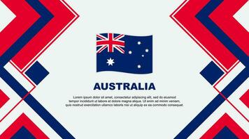 Australien flagga abstrakt bakgrund design mall. Australien oberoende dag baner tapet vektor illustration. Australien baner