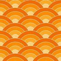 Orange Schatten von japanisch Welle Muster Hintergrund. japanisch nahtlos Muster Vektor. Wellen Hintergrund Illustration. zum Kleidung, Verpackung Papier, Hintergrund, Hintergrund, Geschenk Karte. vektor
