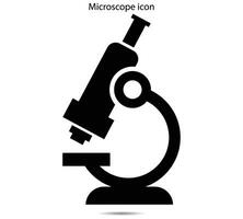 mikroskop ikon, vektor illustration