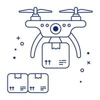 modern Design Sonstiges Symbol von Drohne Lieferung vektor