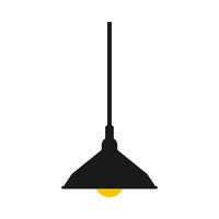 hängande lampa platt illustration vektor