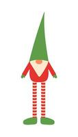 jul vektor platt illustration med gnome