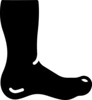 solide Symbol zum Füße vektor