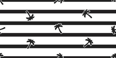 Palme Baum nahtlos Muster Kokosnuss Baum Streifen Vektor Insel tropisch Ozean Strand Sommer- Schal isoliert Fliese Hintergrund wiederholen Hintergrund Karikatur Illustration Design