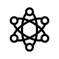 atom ikon vektor symbol design illustration