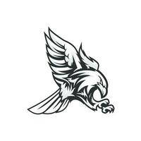 Adler Logo Design zum ein Sport Verein vektor