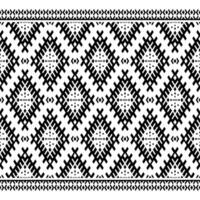 aztec och navajo stam- vektor illustration. sömlös etnisk mönster design skriva ut för textil. svart och vit färger.