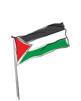 Vektor von palästinensisch Flagge.