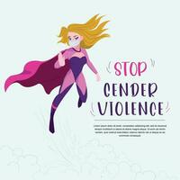 Geschlecht Gewalt Konzept Frau Show halt Geste Protest gegen rassistisch oder Geschlecht Diskriminierung. vektor