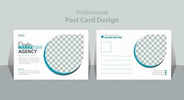 modern företags- posta kort design mall. vektor