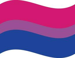 bisexuell Stolz Flagge im Form. vektor