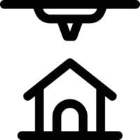 Zuhause Gliederung Symbol Symbol Vektor Bild. Illustration von das Haus echt Nachlass Grafik Eigentum Design Bild