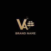 va Marke Name Logo mit Brief va vektor