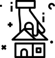 Zuhause Gliederung Symbol Symbol Vektor Bild. Illustration von das Haus echt Nachlass Grafik Eigentum Design Bild